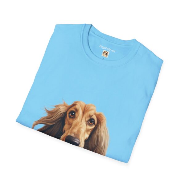 Afghan Hound Dog Hands T-Shirt - Unisex Softstyle Tee - Image 39