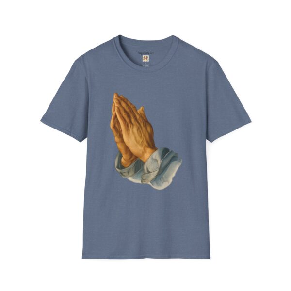 Inspirational Prayer Hands T-Shirt - Unisex Softstyle Tee - Image 41