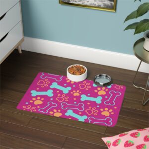 Bone & Paw Print Design (12x18) - Pink