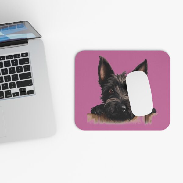 Scottish Terrier Mouse Pad -Light Pink Pet Design for Dog Lovers