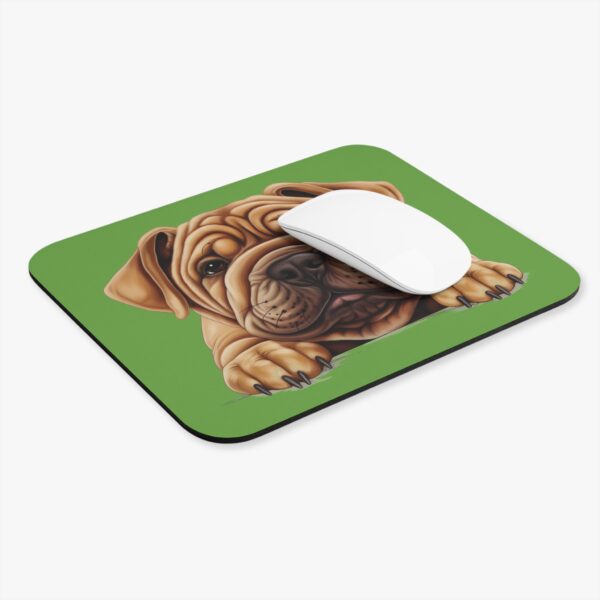 Shar Pei Mouse Pad -Green Cute Pet Design for Dog Lovers - Image 4