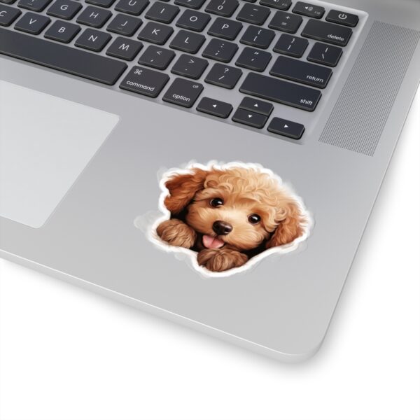 Poodle Dog Kiss-Cut Sticker - Perfect for Pet Lovers & Laptop Decor - Image 2