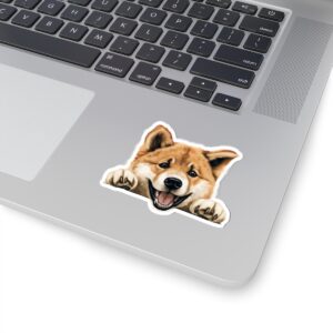 Akita Dog Kiss-Cut Sticker - Perfect for Pet Lovers & Laptop Decor