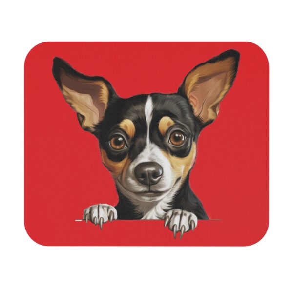 Rat Terrier Mouse Pad -Red Pet Design for Dog Lovers - Image 2