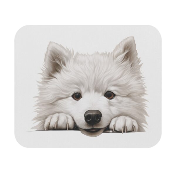 Samoyed Mouse Pad -White Pet Design for Dog Lovers - Image 2
