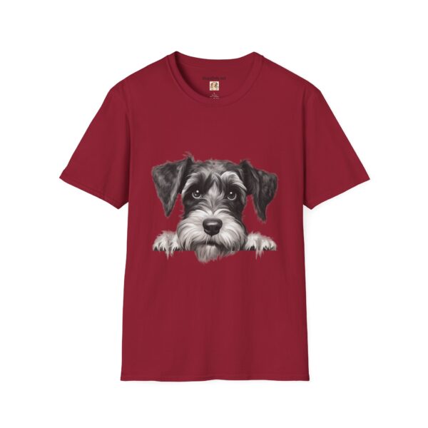 Standard Schnauzer Dog T-Shirt - Unisex Softstyle Tee - Image 2