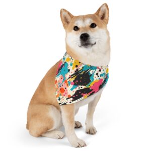 Abstract Design 12 Stylish Pet Bandana Collar for Dogs - Fashionable and Comfortable
