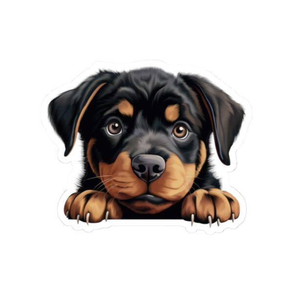 Rottweiler Dog Kiss-Cut Sticker - Perfect for Pet Lovers & Laptop Decor - Image 2