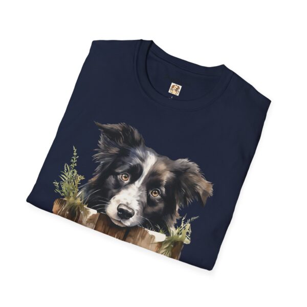 Border Collie Dog T-Shirt - Unisex Softstyle Tee - Image 65