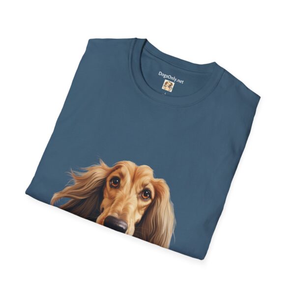 Afghan Hound Dog Hands T-Shirt - Unisex Softstyle Tee - Image 49