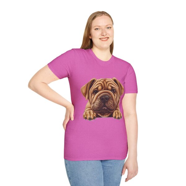 Shar-Pei T-Shirt - Unisex Softstyle Tee - Image 60
