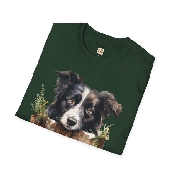 Border Collie Dog T-Shirt - Unisex Softstyle Tee - Image 40