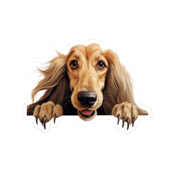Afghan Hound  Dog Kiss-Cut Sticker - Perfect for Pet Lovers & Laptop Decor - Image 2