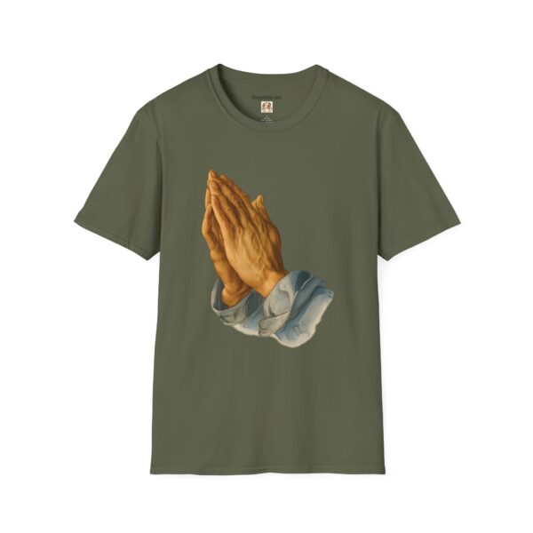 Inspirational Prayer Hands T-Shirt - Unisex Softstyle Tee - Image 21