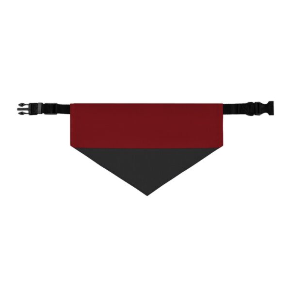 Garnet and Black Stylish Pet Bandana Collar for Dogs - Fashionable and Comfortable - Image 2
