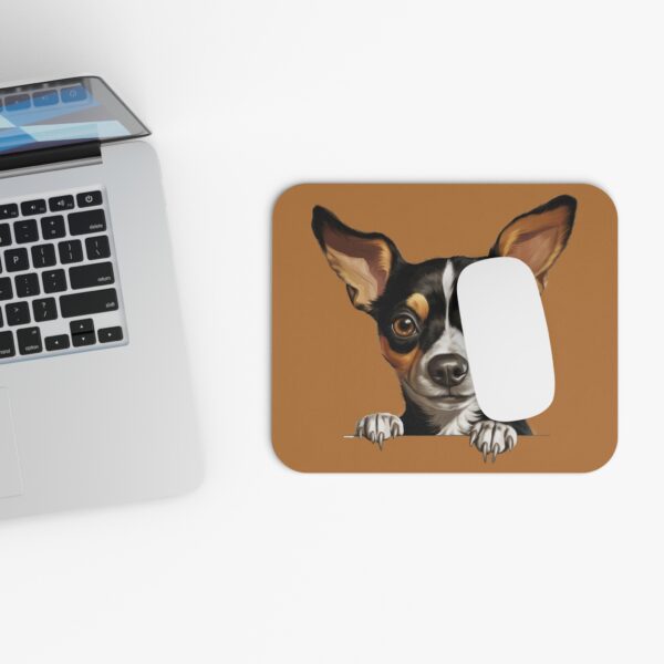 Rat Terrier Mouse Pad -Light Brown Pet Design for Dog Lovers