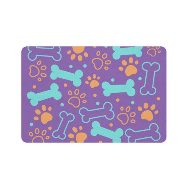 Bone & Paw Print Design (12x18) - Light Purple - Image 2