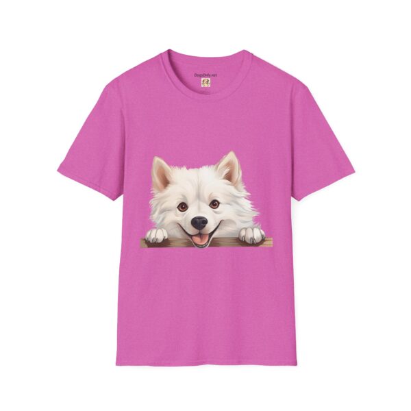 American Eskimo Dog T-Shirt - Unisex Softstyle Tee - Image 56