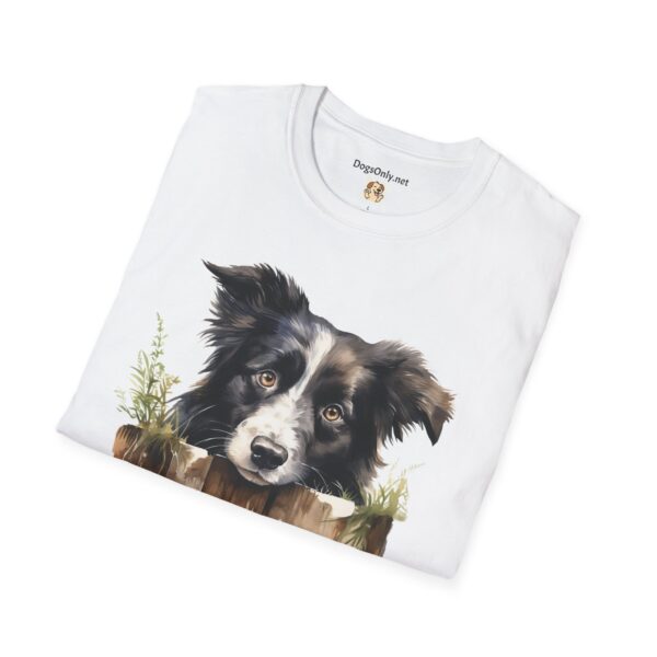 Border Collie Dog T-Shirt - Unisex Softstyle Tee - Image 20