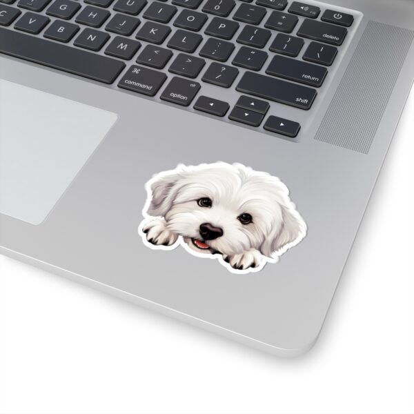 Coton De Tulear Dog Kiss-Cut Sticker - Perfect for Pet Lovers & Laptop Decor