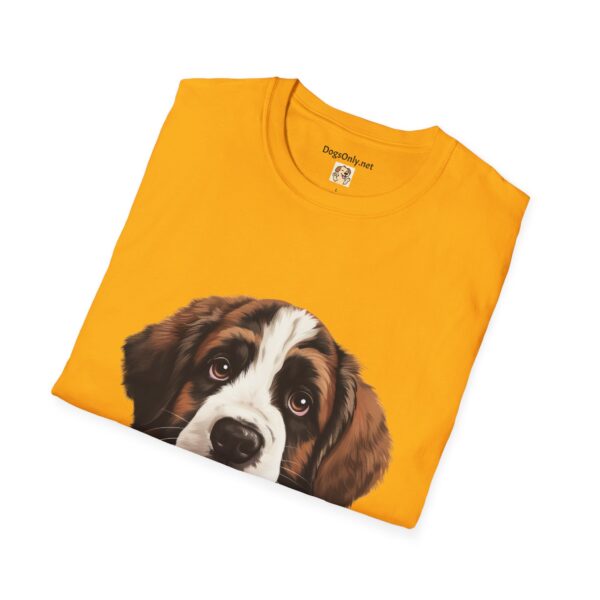 Saint Bernard Dog T-Shirt - Unisex Softstyle Tee - Image 24