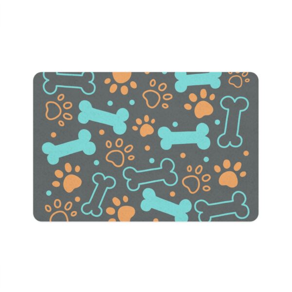 Bone & Paw Print Design (12x18) - Dark Grey - Image 2