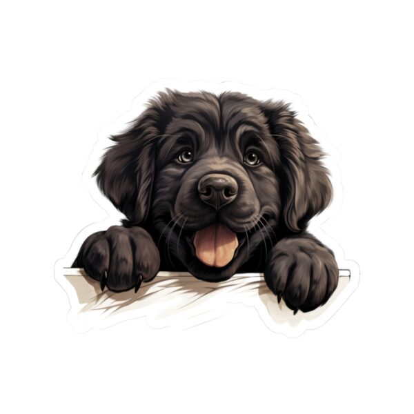 Newfoundland Dog Kiss-Cut Sticker - Perfect for Pet Lovers & Laptop Decor - Image 2