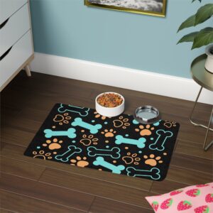 Bone & Paw Print Design (12x18) - Black