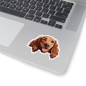 Irish Setter Kiss-Cut Sticker - Perfect for Pet Lovers & Laptop Decor