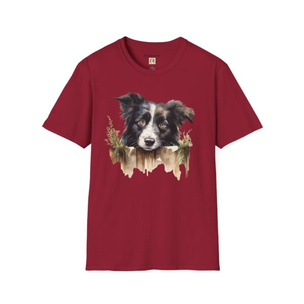 Border Collie Dog T-Shirt - Unisex Softstyle Tee - Image 7