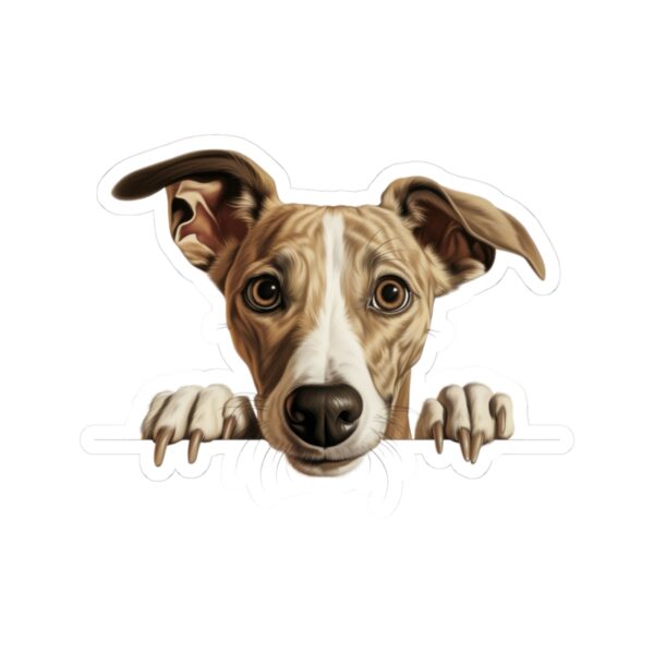 Whippet Dog Kiss-Cut Sticker - Perfect for Pet Lovers & Laptop Decor - Image 2