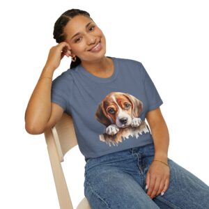 Beagle Puppy Dog T-Shirt - Unisex Softstyle Tee