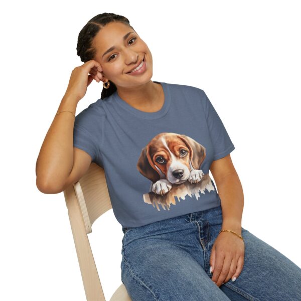 Beagle Puppy Dog T-Shirt - Unisex Softstyle Tee