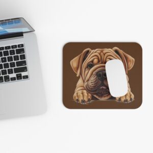 Shar Pei Mouse Pad -Brown Cute Pet Design for Dog Lovers