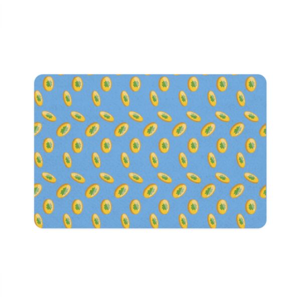 Vibrant Dog Feeding Mat - 12x18 Non-Slip Design for Cats and Dogs-Light Blue - Image 2