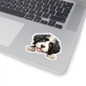 Portuguese Water Dog Kiss-Cut Sticker - Perfect for Pet Lovers & Laptop Decor