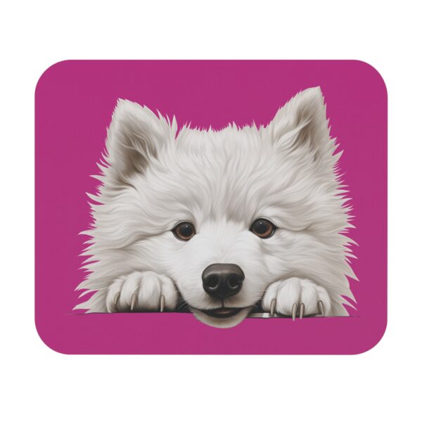 Samoyed Mouse Pad -Pink Pet Design for Dog Lovers - Image 2