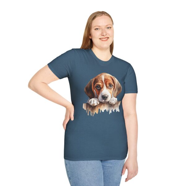 Beagle Puppy Dog T-Shirt - Unisex Softstyle Tee - Image 50