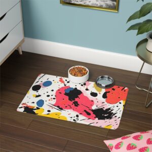 Abstract Design 10 Dog Feeding Mat (12x18)