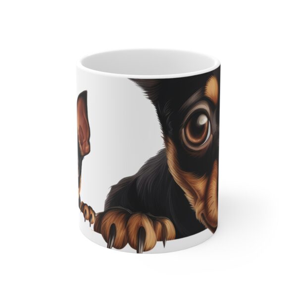 Miniature Pinscher 11 oz  Cute Puppy Mug - Adorable Dog Design - Perfect for Pet Lovers - Image 2