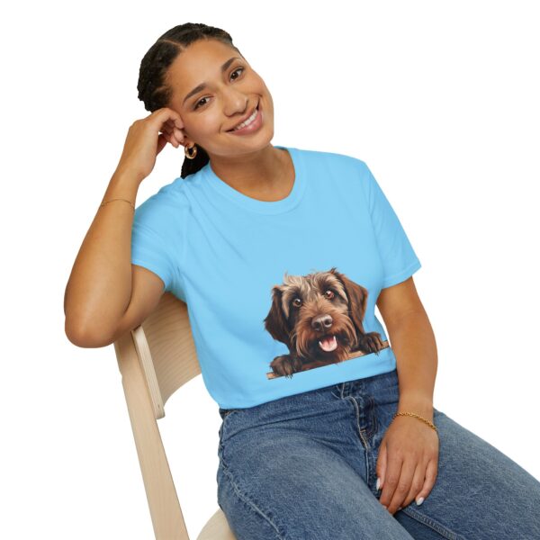 Wirehaired Pointing Griffon Pointer Dog T-Shirt - Unisex Softstyle Tee - Image 45