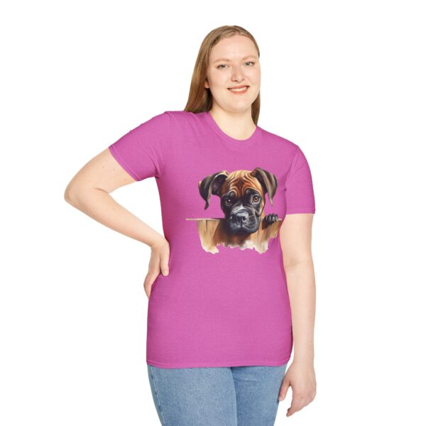 Boxer Dog T-Shirt - Unisex Softstyle Tee - Image 60