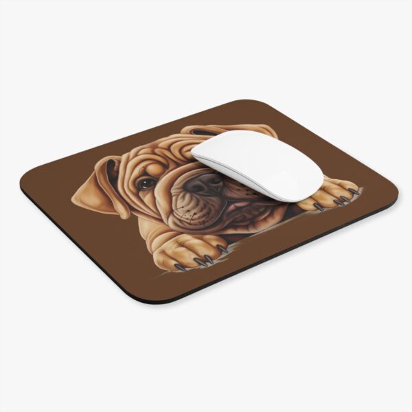 Shar Pei Mouse Pad -Brown Cute Pet Design for Dog Lovers - Image 4