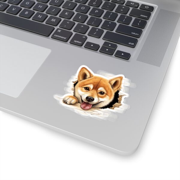 Shiba Inu Dog Kiss-Cut Sticker - Perfect for Pet Lovers & Laptop Decor