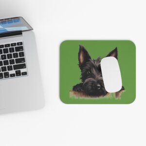 Scottish Terrier Mouse Pad -Green Pet Design for Dog Lovers