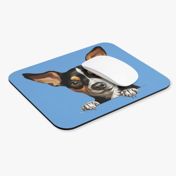 Rat Terrier Mouse Pad -Light Blue Pet Design for Dog Lovers - Image 4
