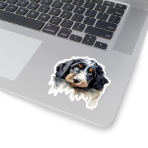 Bernedoodle Dog Kiss-Cut Sticker - Perfect for Pet Lovers & Laptop Decor
