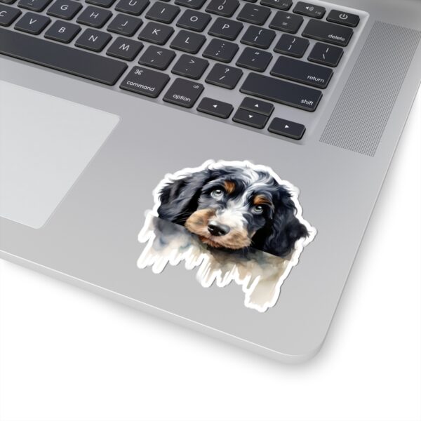 Bernedoodle Dog Kiss-Cut Sticker - Perfect for Pet Lovers & Laptop Decor