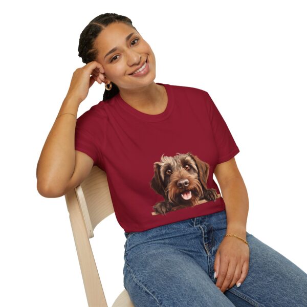 Wirehaired Pointing Griffon Pointer Dog T-Shirt - Unisex Softstyle Tee - Image 65