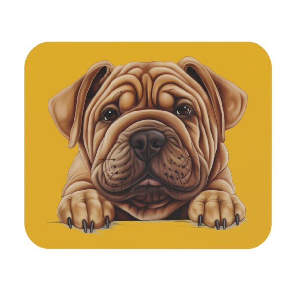 Shar Pei Mouse Pad -Yellow Cute Pet Design for Dog Lovers - Image 2